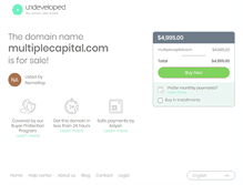 Tablet Screenshot of multiplecapital.com